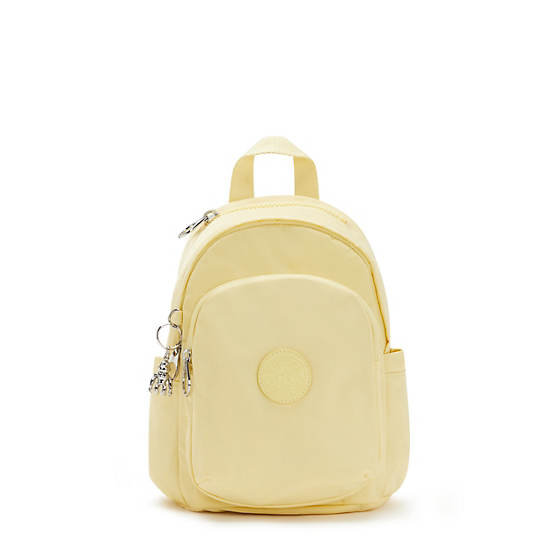 Kipling Delia Mini Backpacks Soft Yellow | CA 1567JP